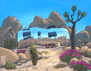 Desert Airstream - Original Painting