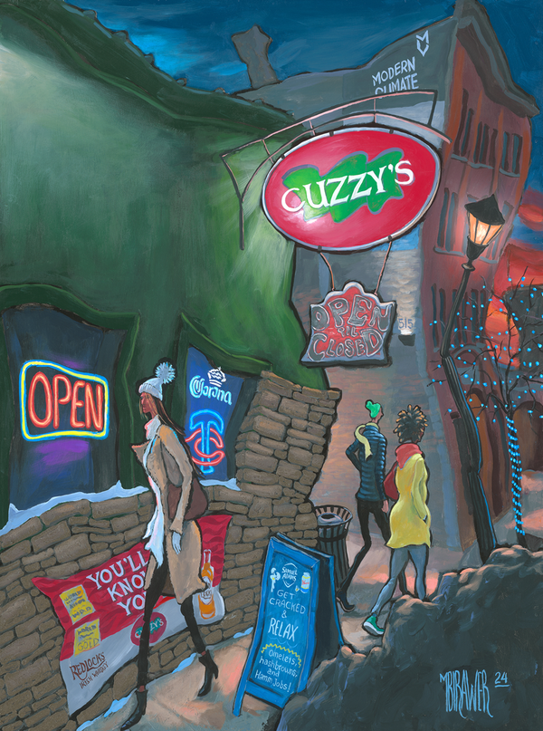 Cuzzy's - Minneapolis Original Painting - Michael Birawer