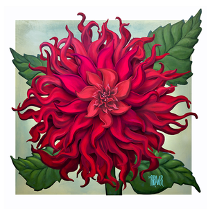 Dahlia - 3 Dimensional Original Painting    AVAILABLE