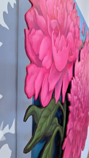 Peonies - 3 Dimensional Original Painting