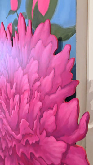 Peonies - 3 Dimensional Original Painting