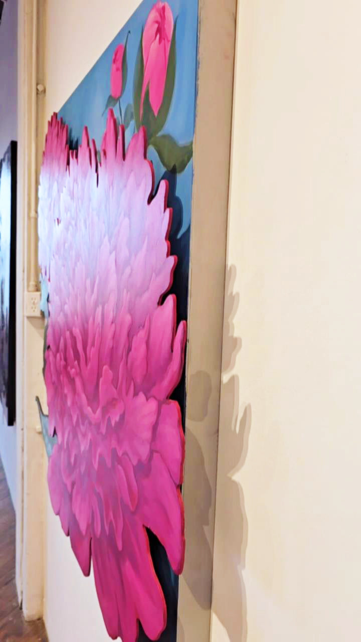 Peonies - 3 Dimensional Original Painting