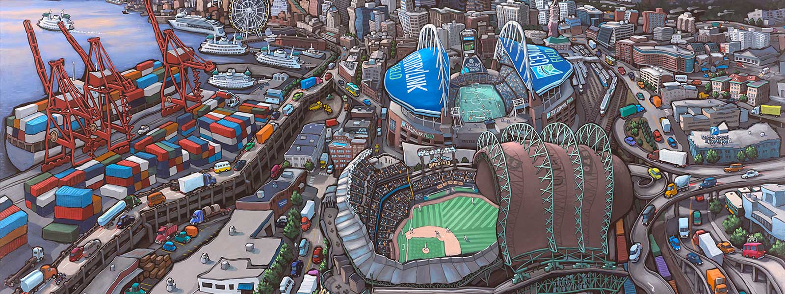 AT&T Park - San Francisco Original Painting - Michael Birawer