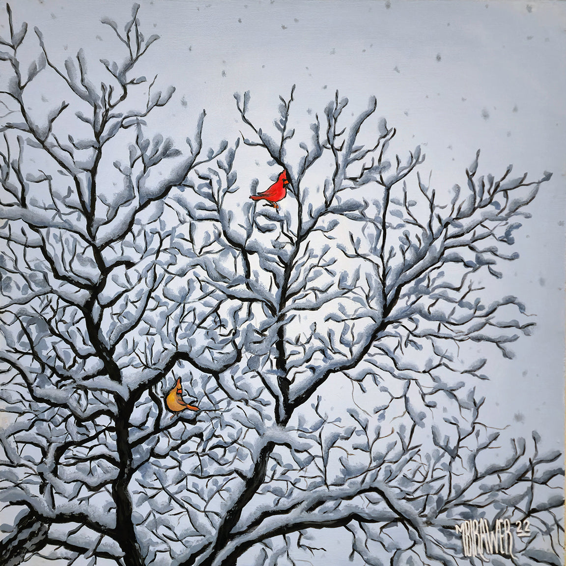 Winter Tree newest Original Painting