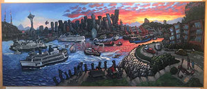 View from West Seattle Original Painting